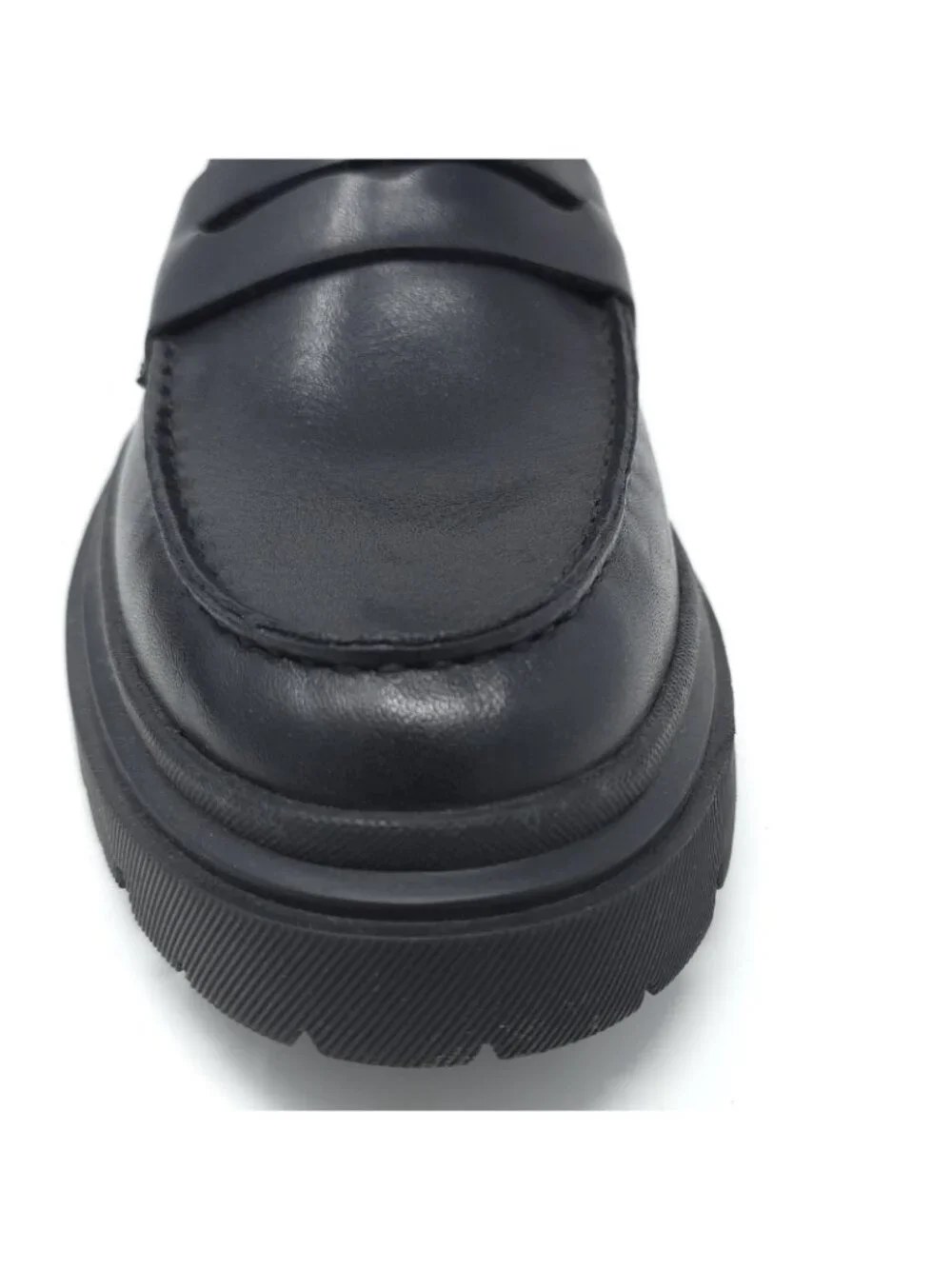 New Steve Madden Akkron Black Leather Loafers Men’s 7.5M